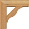 Ekena Millwork Funston Block Rough Sawn Bracket w/ Offset Brace, Western Red Cedar, 6"W x 18"D x 18"H BKT0604X18X18FST05RWR - alternate 3